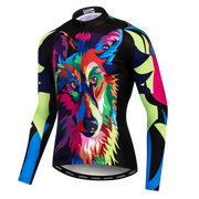 Riding Bicycle Jersey Long Sleeve Cycling Jersey - Blue Force Sports