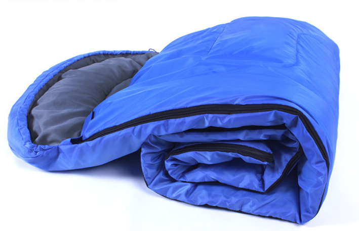 Outdoor Camping Adult Sleeping Bag Portable Light Waterproof Travel Hiking Sleeping Bag With Cap - Blue Force Sports