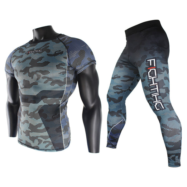 Running fitness wear-resistant tights suit - Blue Force Sports
