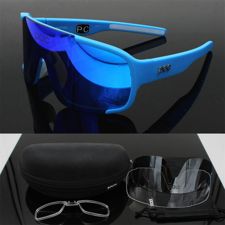 Outdoor sports male running mountain bike goggles - Blue Force Sports