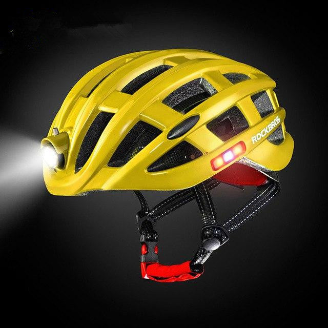 Light Cycling Helmet USB Rechargeable Bike Ultralight Helmet Intergrally-Molded Mountain Road Bicycle Mtb Helmet - Blue Force Sports