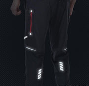 Summer Men's Trousers for Outdoor Cycling - Moisture-Wicking and Comfortable with Reflective Strip - Blue Force Sports