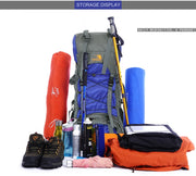Extra Large Outdoor 60L Travel Backpack - Blue Force Sports