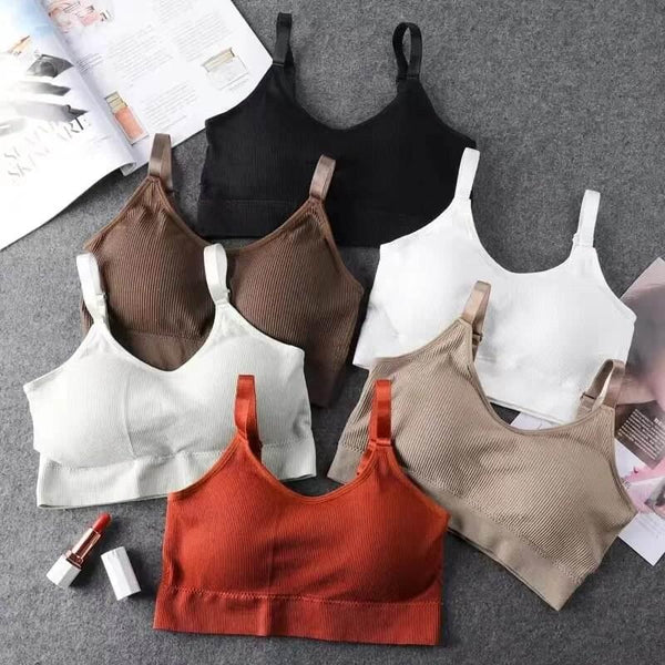 Nahtloses, bügelloses Fitness-Bralette für Damen