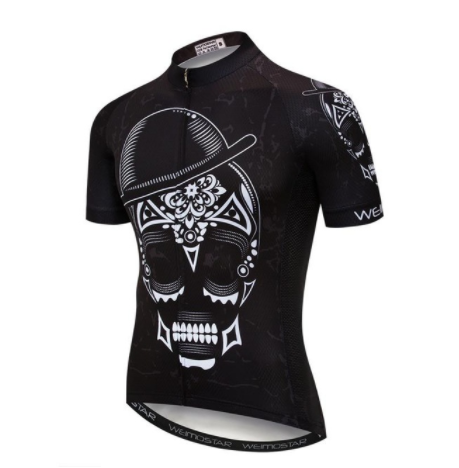 Weimostar skull jersey men's pirate jersey - Blue Force Sports