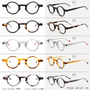 Super Light Retro Plate Round Glasses Frame Men's And Women's - Blue Force Sports