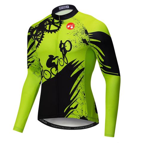 Customizable Men's Long Sleeve Cycling Jerseys With Fleece - Blue Force Sports