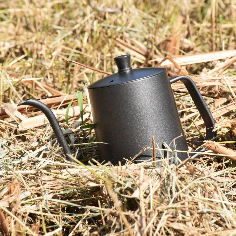 10-teiliges Premium Reisekaffeeset: Handmühle, Tassen &amp; Filter in PU-Tasche