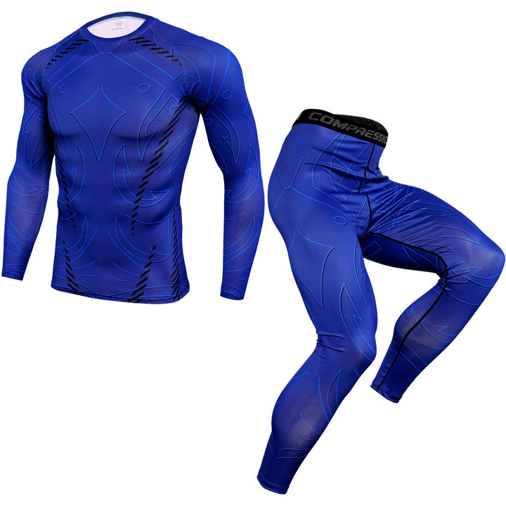 Outdoor fitness sports suit men's quick-drying pants - Blue Force Sports