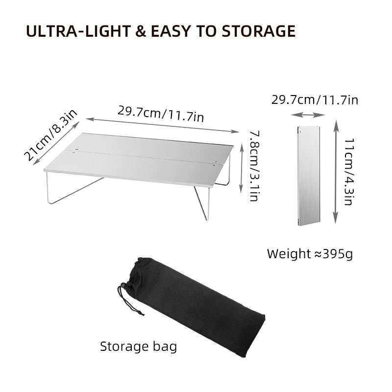 Tragbarer Campingtisch aus Aluminium