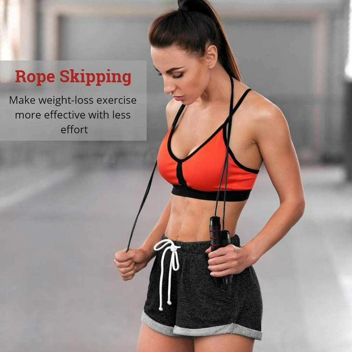 Jump Rope Gym Aerobic Exercise Boxing Skipping Adjustable Bearing Speed Fitness - Blue Force Sports