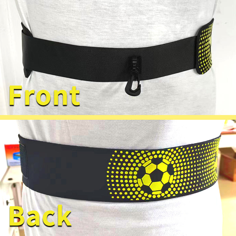 Fußballtrainingshilfe zum Solo-Kick-Üben mit verstellbarem Hüftgurt