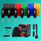 Latex Pull Rope Exercises Resistance Bands Stretch Training Yoga Band - Blue Force Sports