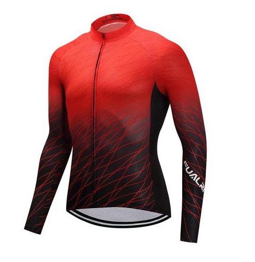 Long Sleeve Cycling Jersey - RedLine - Blue Force Sports