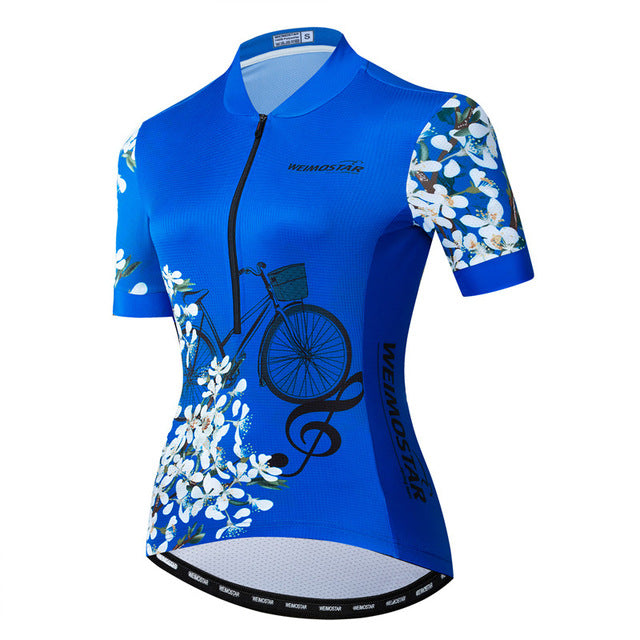 Short Sleeve Bike Jersey Brea - Blue Force Sports