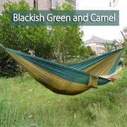 Backpacking Hammock - Portable Nylon Parachute Outdoor Double Hammock - Blue Force Sports
