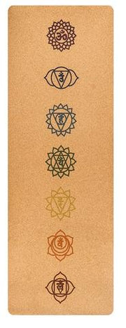 7 Chakra Cork Yoga Mat - Blue Force Sports