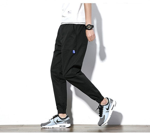 Men's casual pants Korean large men's sports pants - Blue Force Sports