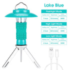 Portable Camping Light 3-In-1 Multifunctional LED Flashlight with USB Charging