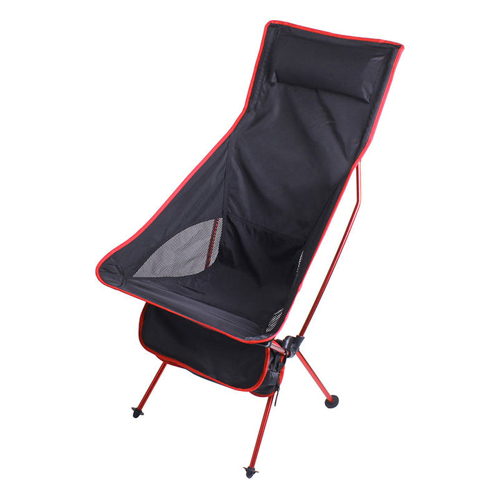 Large Outdoor Folding Fishing Chair With Pillow - Blue Force Sports