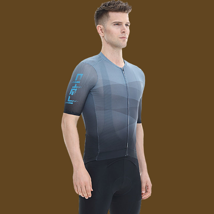 Cycling Wear Men's Slim Summer Short Sleeves - Blue Force Sports