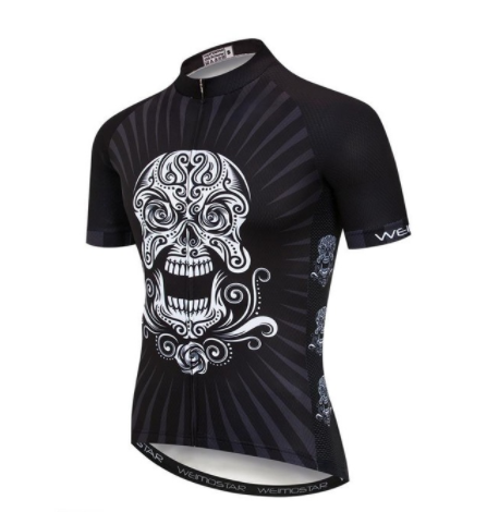 Weimostar skull jersey men's pirate jersey - Blue Force Sports