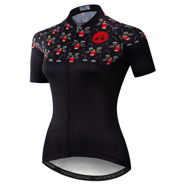 Women Cycling Jersey Shirt - Blue Force Sports
