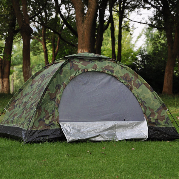 Double Camouflage Tent Leisure Tent Outdoor Camping Tent - Blue Force Sports