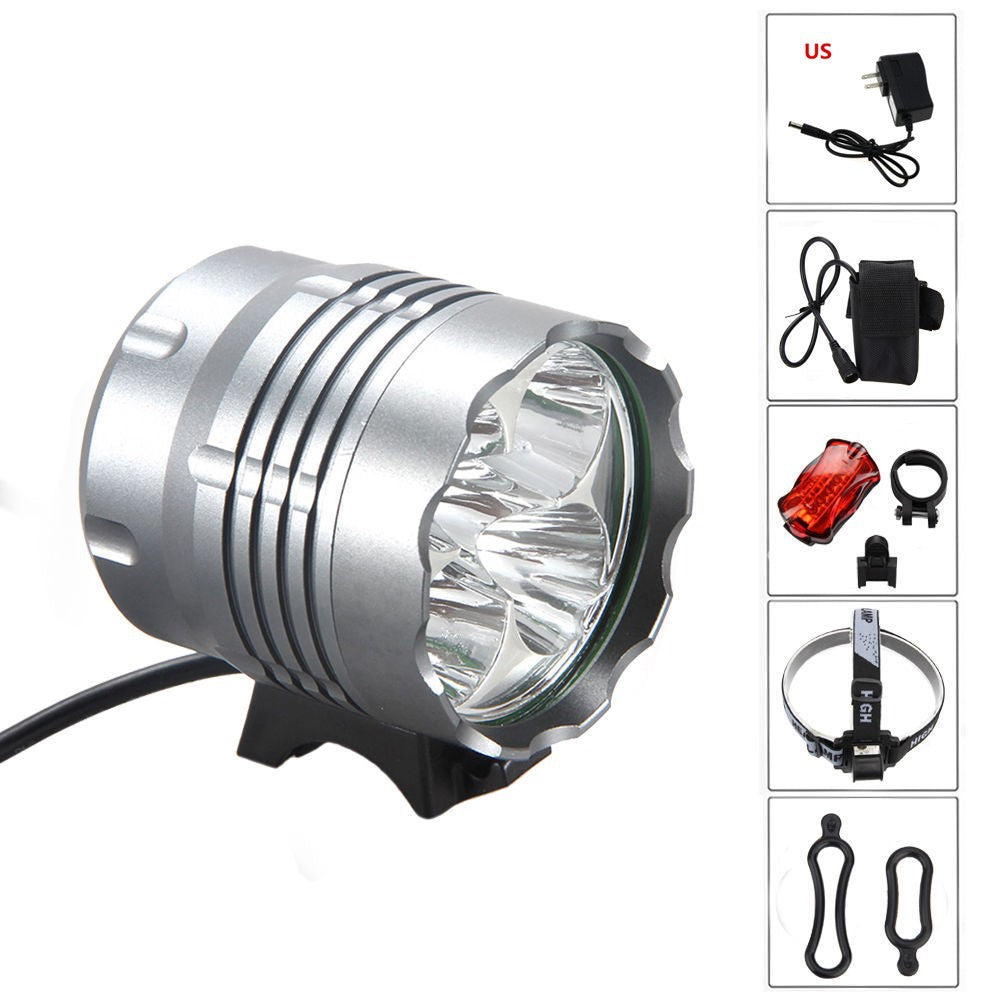 LED Mountain Bike Headlight 5T6 Bicycle Light - Blue Force Sports