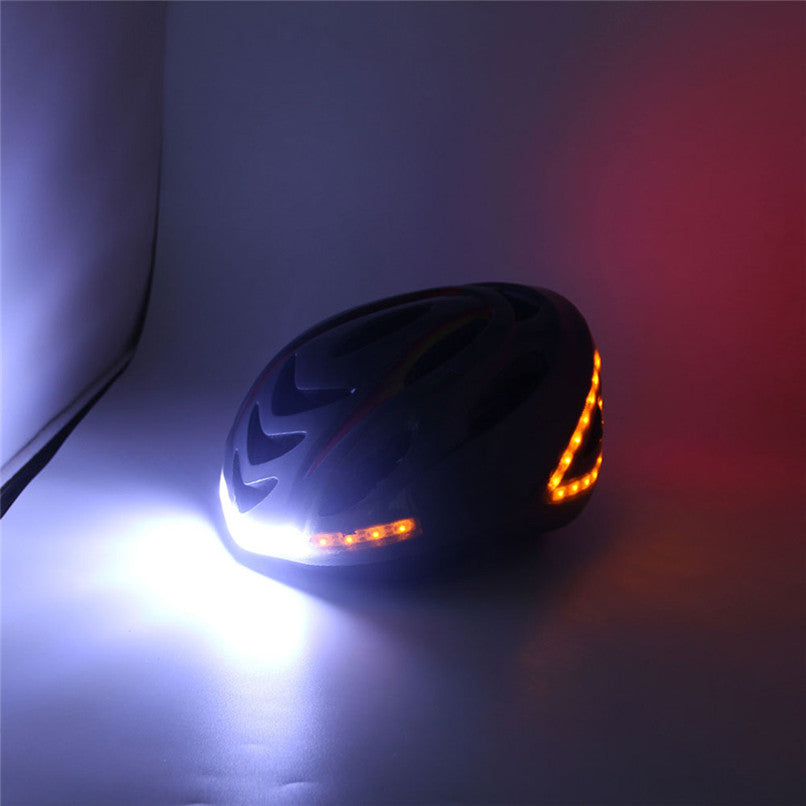 Intelligent steering helmet led bicycle equipment - Blue Force Sports