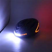 Intelligent steering helmet led bicycle equipment - Blue Force Sports