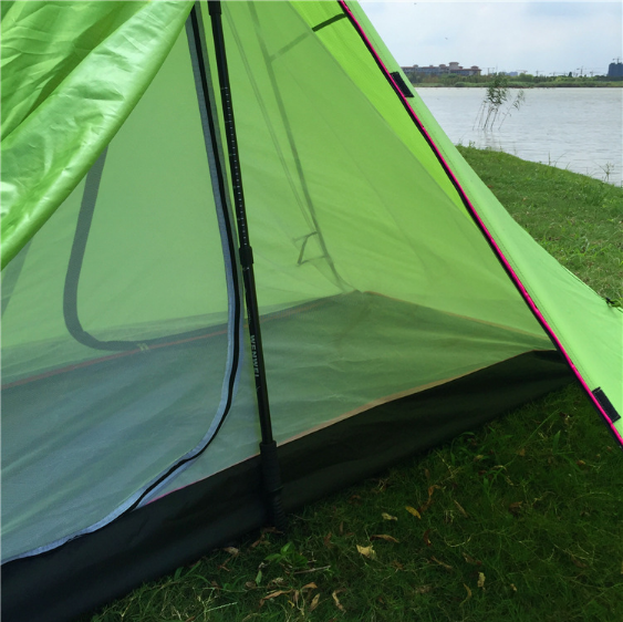 Poleless Portable Camping Gold-shaped Tent - Blue Force Sports