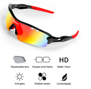 INBIKE Polarized Cycling Glasses - Blue Force Sports