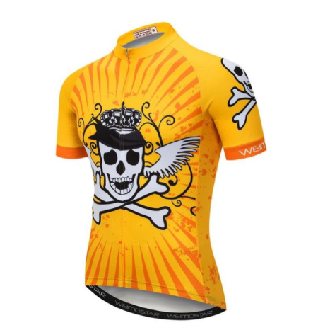 Weimostar skull jersey men's pirate jersey - Blue Force Sports