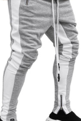 FOG Bibb with uniform pants pants trousers inside zipper retro color stripe men's casual pants - Blue Force Sports