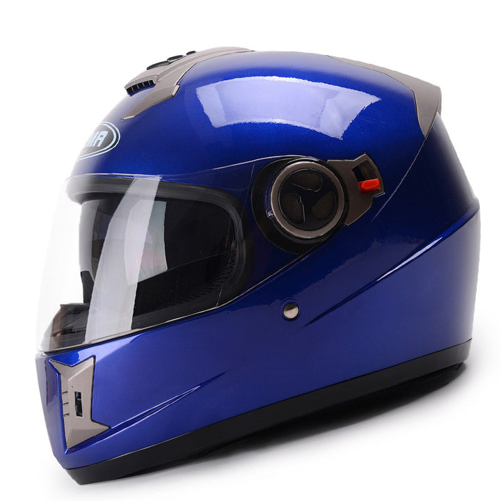 Mustang winter warm locomotive electric car helmet - Blue Force Sports