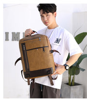 Summer New Trend Backpack Men's Business Travel Backpack Fashion Computer Bag - Blue Force Sports