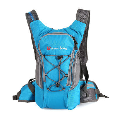 Sports outdoor bag bicycle riding water bag backpack Mountain hiking travel hiking shoulder bag bag - Blue Force Sports