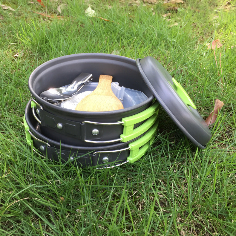 Outdoor cookware 1-2 people camping cookware set - Blue Force Sports