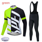 Cycling jersey plus velvet warm long sleeves - Blue Force Sports