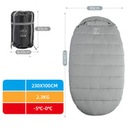 Sleeping Bag Adult Outdoor Camping Adult Winter Thickening Cold Protection Single Widening - Blue Force Sports