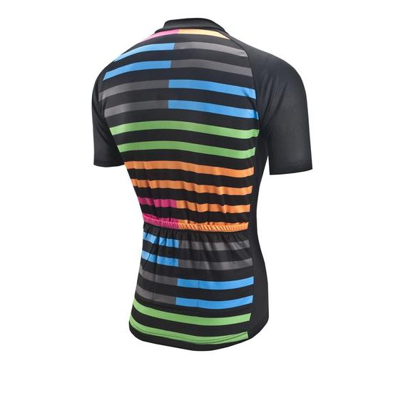 Short Sleeve Cycling Jersey - Stripes - Blue Force Sports