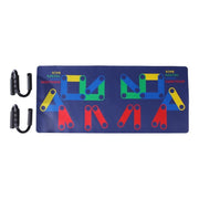 9 in 1 Push Up Rack Training Board ABS abdominal Muscle Trainer Sports Home Fitness Equipment for body Building Workout Exercise - Blue Force Sports