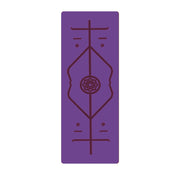 Non Slip TPE Yoga Mat Position Line Beginner - Blue Force Sports