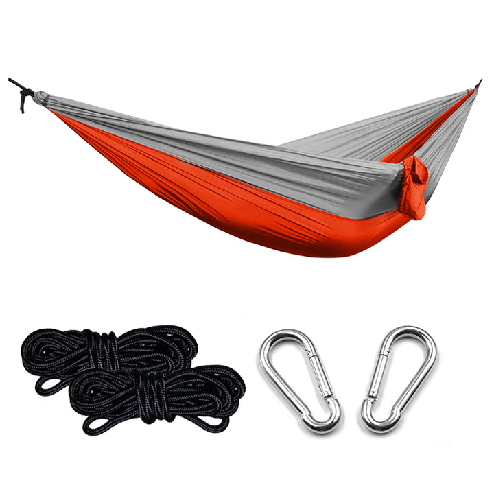 Ultralight Outdoor Camping Nylon Hammock Sleep Swing Tree Bed Garden Furniture Hanging Double Hammock Chair Hangmat - Blue Force Sports