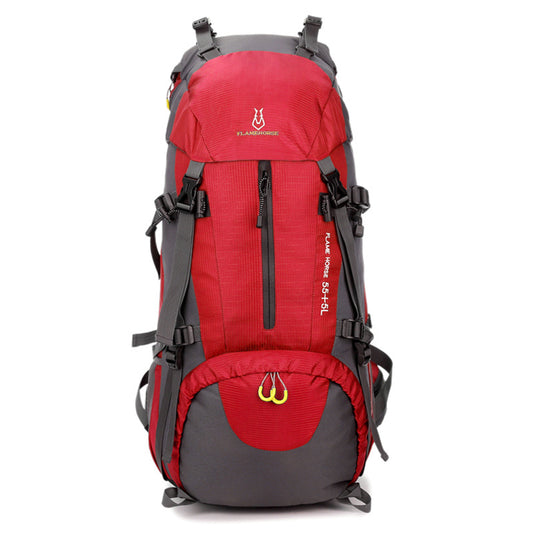 60L large capacity travel backpack nylon - Blue Force Sports