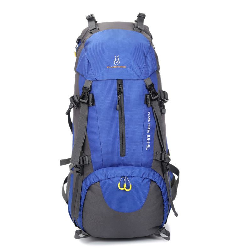 60L large capacity travel backpack nylon - Blue Force Sports