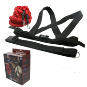 Double resistance band pull pull rope stretch track and field track and field race force explosive jump - Blue Force Sports