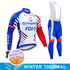 Fleece Jersey Winter Warm Long-sleeved Jersey Team Uniform - Blue Force Sports