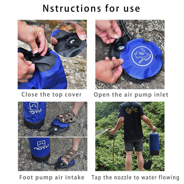 Portable shower bag - Blue Force Sports